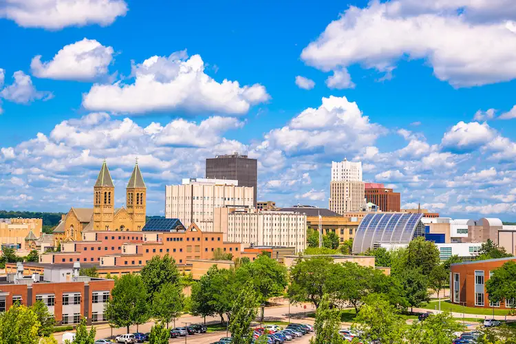 Akron skyline