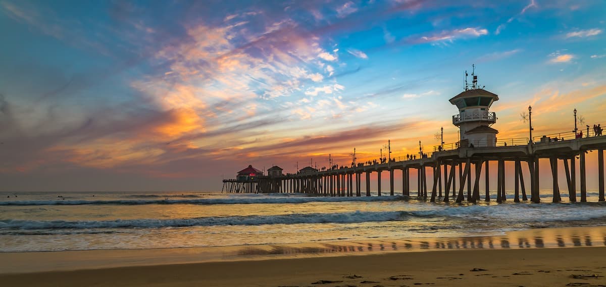 Huntington Beach shoreline