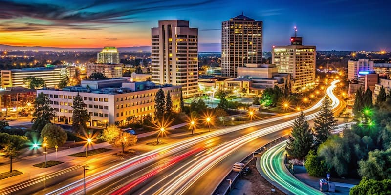 Fresno skyline
